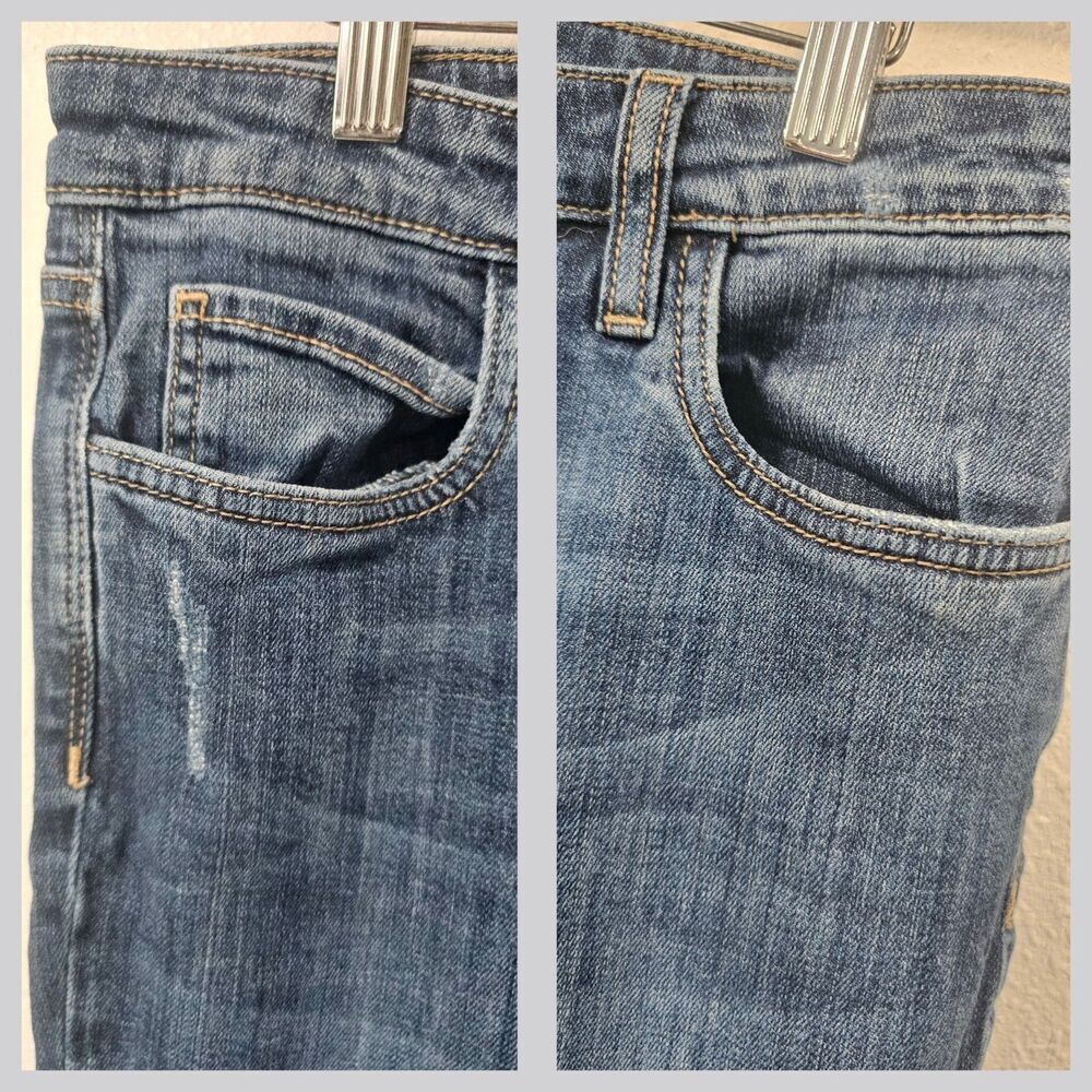 Kut From The Kloth Catherine Boyfriend Jeans Women's Size 10 Distressed Med Wash - Picture 11 of 12